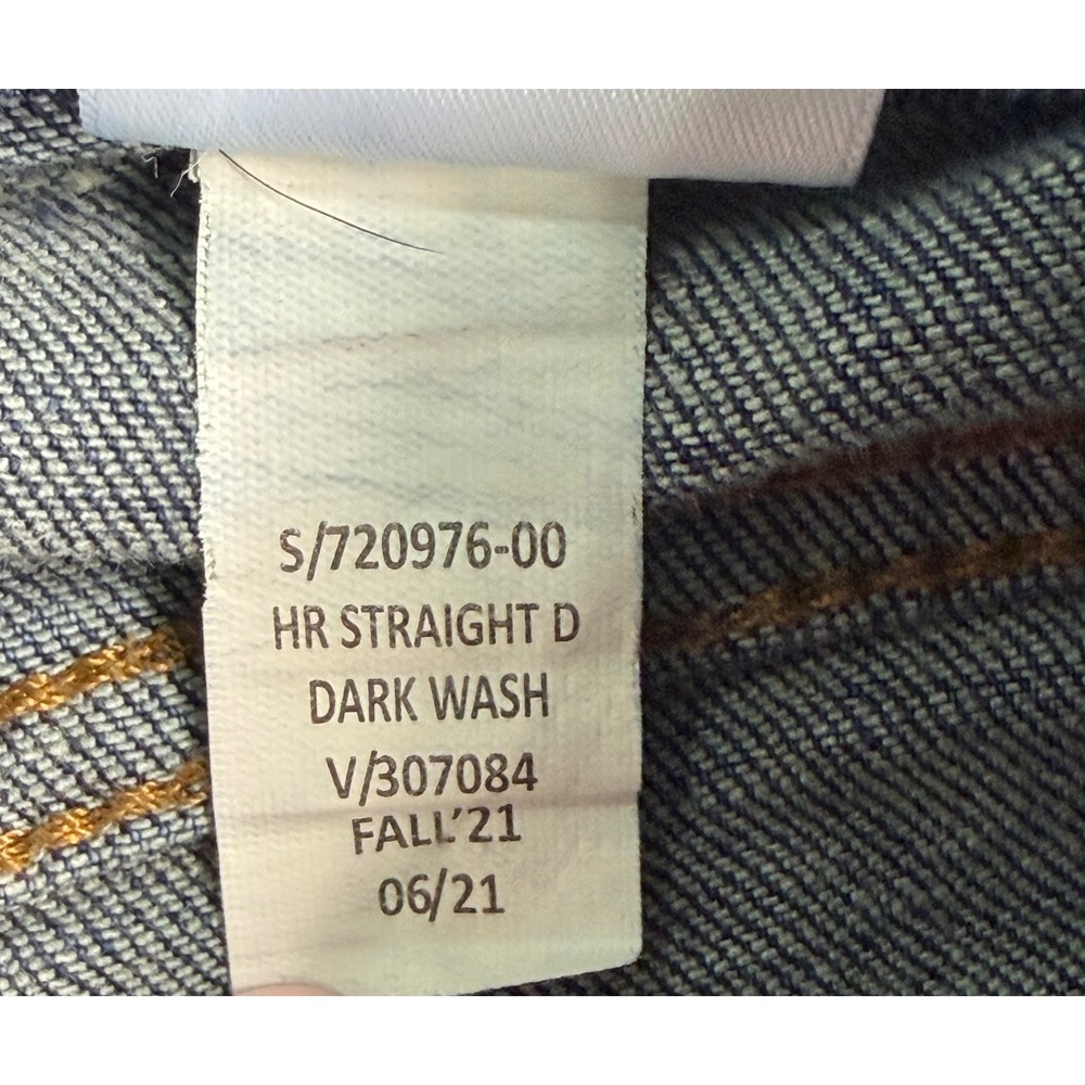 Banana Republic High Rise Straight Leg Jeans Dark Wash 30/10 720976-00 Fall 21 - Picture 5 of 10